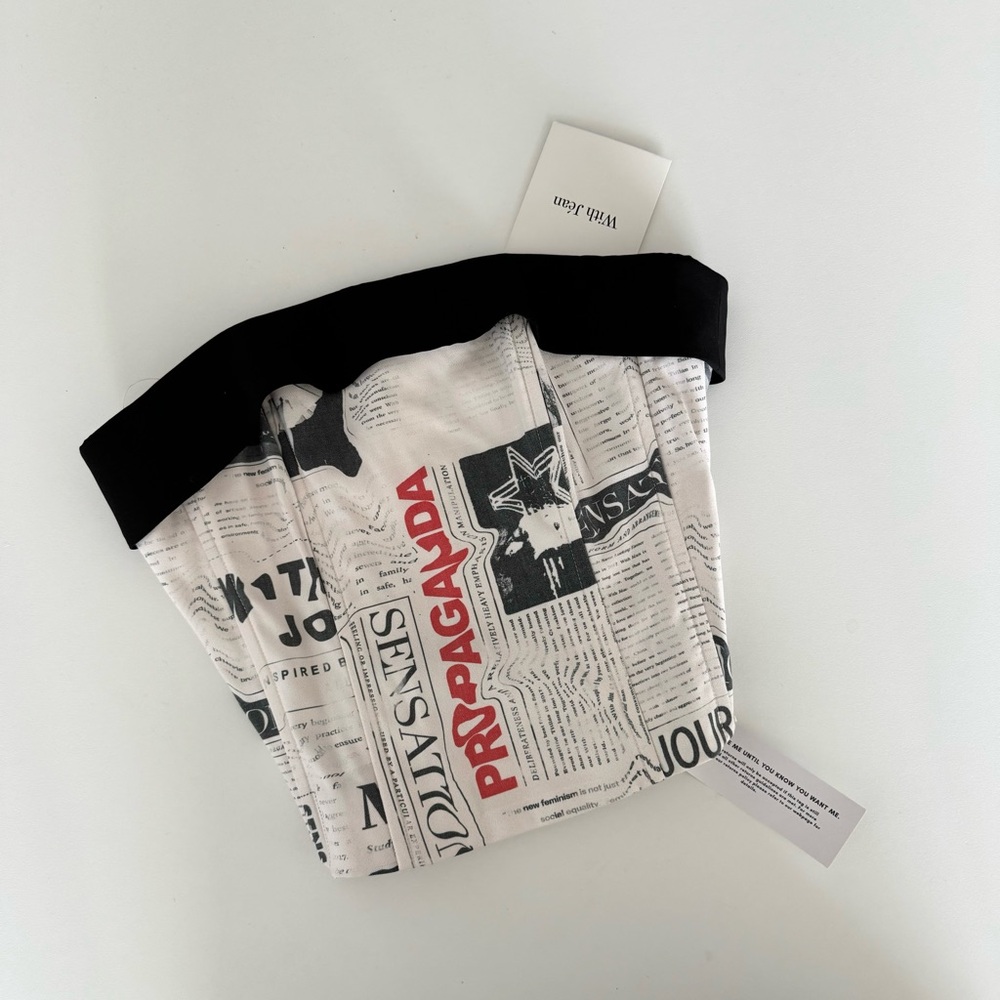 With Jean Carla Newspaper Corset Top